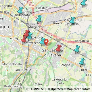 Mappa Piazza Grigoris Lambrakis, 40139 Bologna BO, Italia (2.59818)