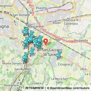 Mappa Piazza Grigoris Lambrakis, 40139 Bologna BO, Italia (1.6775)