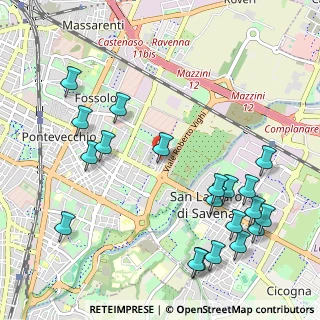 Mappa Piazza Grigoris Lambrakis, 40139 Bologna BO, Italia (1.306)