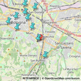 Mappa Via Forni Gherardo, 40137 Bologna BO, Italia (2.50545)