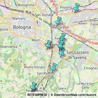Mappa Via Forni Gherardo, 40137 Bologna BO, Italia (1.99636)