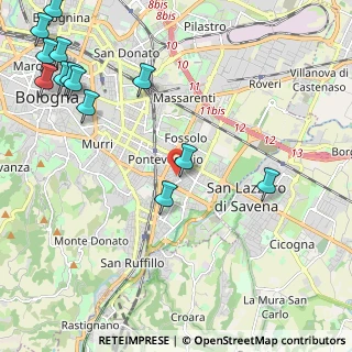 Mappa Via Cagliari, 40139 Bologna BO, Italia (3.07308)