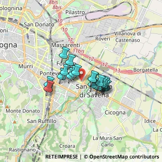 Mappa Via Alberto Dallolio, 40139 Bologna BO, Italia (1.095)