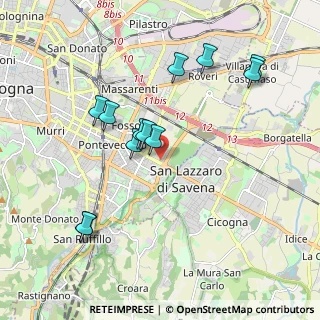 Mappa Via Alberto Dallolio, 40139 Bologna BO, Italia (1.935)