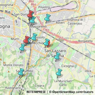 Mappa Via Alberto Dallolio, 40139 Bologna BO, Italia (2.26917)
