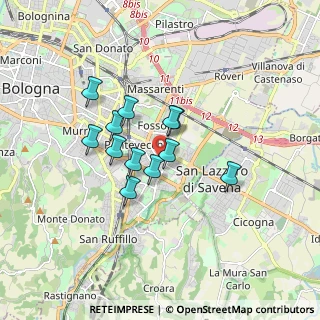 Mappa Via Brenta, 40139 Bologna BO, Italia (1.30167)