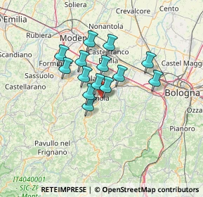 Mappa 41056 Savignano sul Panaro MO, Italia (9.62143)
