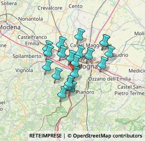 Mappa Piazzale Rita Levi Montalcini, 40033 Casalecchio di Reno BO, Italia (9.9705)