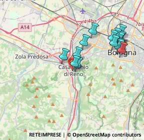 Mappa Piazzale Rita Levi Montalcini, 40033 Casalecchio di Reno BO, Italia (3.93063)