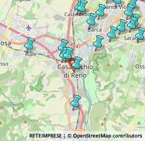 Mappa Piazzale Rita Levi Montalcini, 40033 Casalecchio di Reno BO, Italia (2.6995)