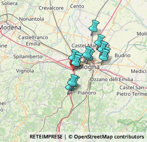 Mappa Via Calzavecchio, 40033 Bologna BO, Italia (8.88643)