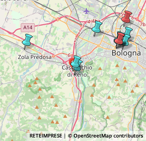 Mappa Via Calzavecchio, 40033 Bologna BO, Italia (4.64091)