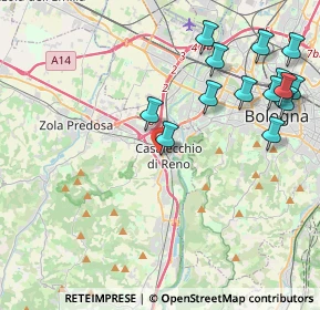 Mappa Via Calzavecchio, 40033 Bologna BO, Italia (4.93286)