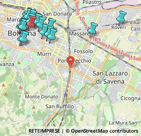Mappa Via degli Orti, 40139 Bologna BO, Italia (2.915)
