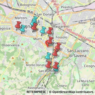 Mappa Via Stefano Gobatti, 40137 Bologna BO, Italia (1.81267)