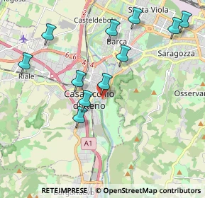 Mappa Piazza John Fitzgerald Kennedy, 40033 Casalecchio di Reno BO, Italia (2.16636)