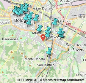 Mappa Via Pianoro, 40137 Bologna BO, Italia (2.24474)