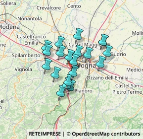 Mappa Via Alessandro Volta, 40033 Casalecchio di Reno BO, Italia (9.98)