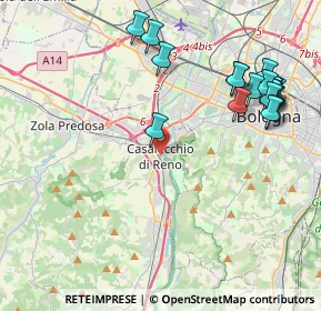 Mappa Via Alessandro Volta, 40033 Casalecchio di Reno BO, Italia (4.96)