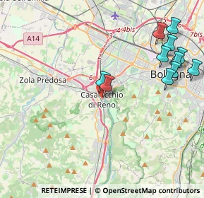 Mappa Via Alessandro Volta, 40033 Casalecchio di Reno BO, Italia (5.18083)