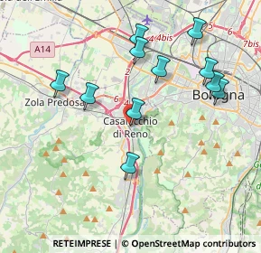 Mappa Via Alessandro Volta, 40033 Casalecchio di Reno BO, Italia (3.96)