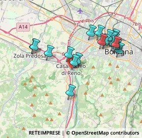 Mappa Via Righi, 40033 Casalecchio di Reno BO, Italia (3.922)