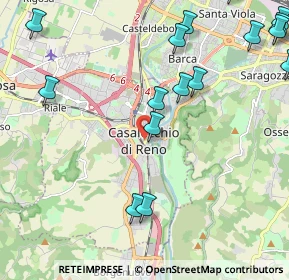 Mappa Via Alessandro Volta, 40033 Casalecchio di Reno BO, Italia (3.2635)