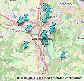 Mappa Via Alessandro Volta, 40033 Casalecchio di Reno BO, Italia (1.5)