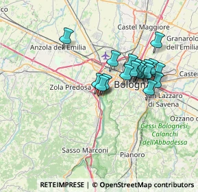 Mappa Via Alessandro Volta, 40033 Casalecchio di Reno BO, Italia (5.92474)