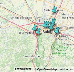 Mappa Via Alessandro Volta, 40033 Casalecchio di Reno BO, Italia (5.9225)