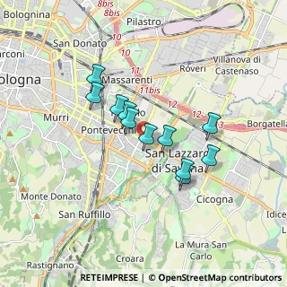 Mappa Via Reggio Emilia, 40139 Bologna BO, Italia (1.36545)
