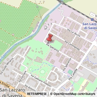 Mappa Via Speranza, 37, 40068 San Lazzaro di Savena, Bologna (Emilia Romagna)