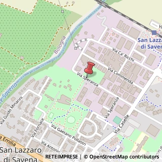 Mappa Via Speranza, 22, 40068 San Lazzaro di Savena, Bologna (Emilia Romagna)