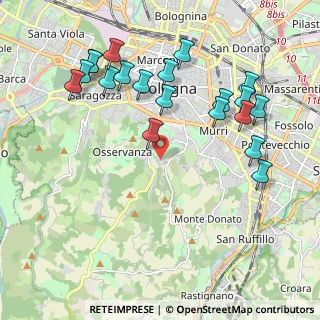 Mappa Via di Barbiano, 40124 Bologna BO, Italia (2.281)
