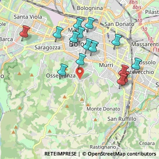 Mappa Via di Barbiano, 40124 Bologna BO, Italia (2.136)