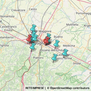 Mappa Via Commenda, 40068 San Lazzaro di Savena BO, Italia (9.10357)