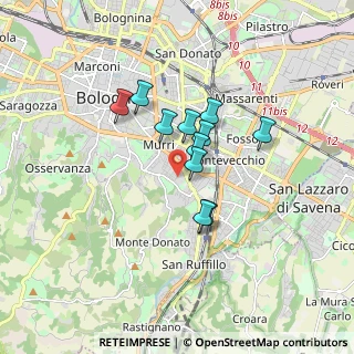Mappa Via Emilio Baumann, 40137 Bologna BO, Italia (1.22455)