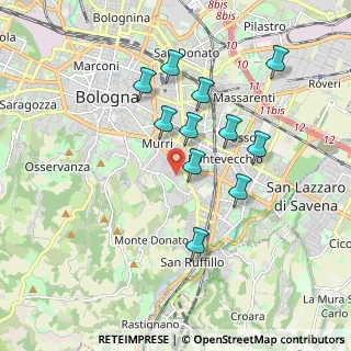 Mappa Via Emilio Baumann, 40137 Bologna BO, Italia (1.68273)