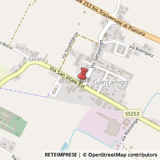 Mappa Via S. Vitale Est, 2803, 40059 Ganzanigo BO, Italia, 40059 Medicina, Bologna (Emilia Romagna)