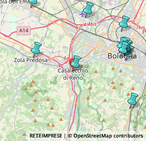 Mappa Via Camillo Benso Conte di Cavour, 40033 Casalecchio di Reno BO, Italia (6.13571)