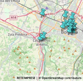 Mappa Via Camillo Benso Conte di Cavour, 40033 Casalecchio di Reno BO, Italia (4.93632)