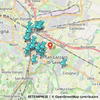 Mappa Via Carlo Carli, 40139 Bologna BO, Italia (1.785)