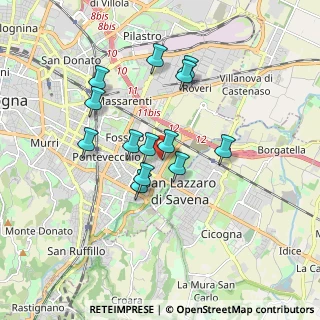Mappa Via Carlo Carli, 40139 Bologna BO, Italia (1.48769)