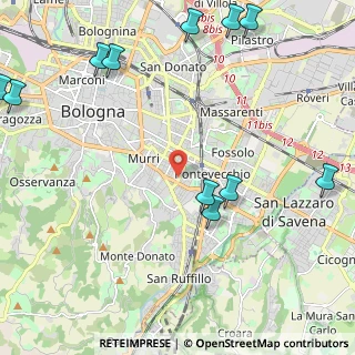 Mappa Passo carraio a destra del civico, 40137 Bologna BO, Italia (3.21083)