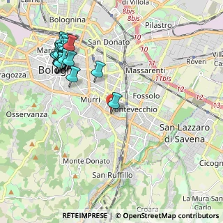 Mappa Passo carraio a destra del civico, 40137 Bologna BO, Italia (2.46278)