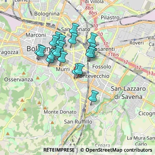 Mappa Passo carraio a destra del civico, 40137 Bologna BO, Italia (1.583)