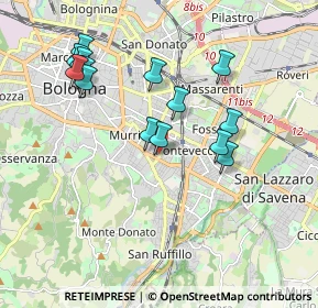 Mappa Via Giuseppe Dagnini, 40137 Bologna BO, Italia (1.85143)