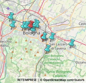 Mappa Via Giuseppe Dagnini, 40137 Bologna BO, Italia (3.45923)