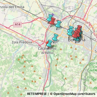Mappa Via G. Mazzini, 40033 Bologna BO, Italia (4.44444)