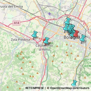Mappa Via G. Mazzini, 40033 Bologna BO, Italia (4.99583)